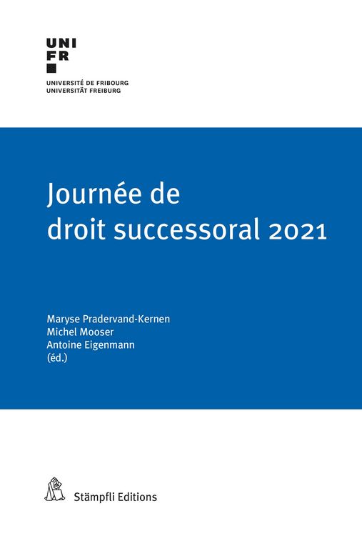 Produktbild: Journ&eacute;e de droit successoral 2021