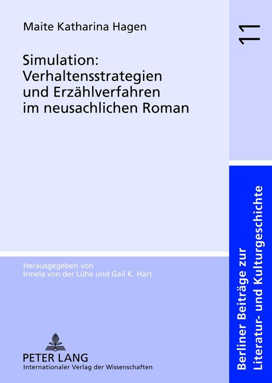 Produktbild: Simulation: Verhaltensstrategien und Erz&auml;hlverfahren im neusachlichen Roman