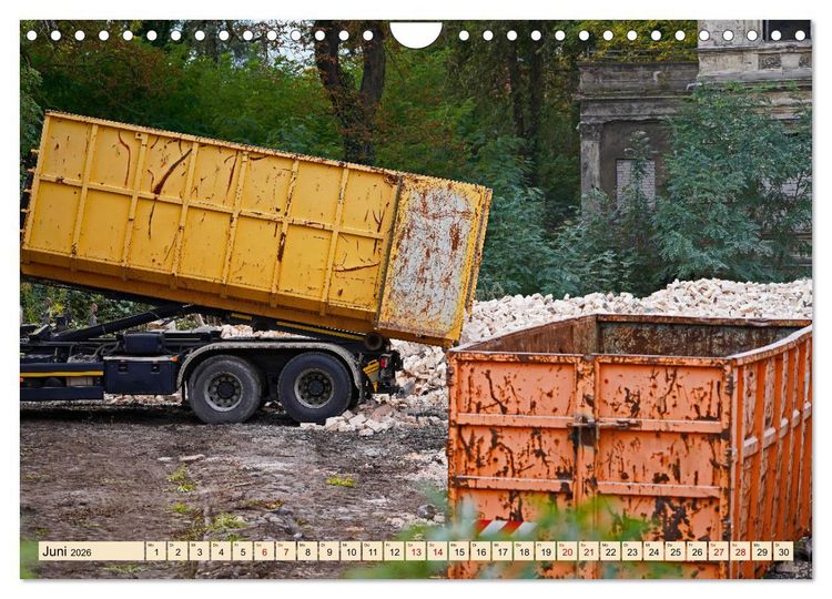 Produktbild: Auf der Gro&szlig;baustelle (Wandkalender 2026 DIN A4 quer), CALVENDO Monatskalender