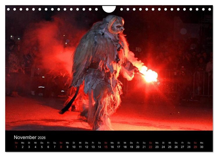 Produktbild: Perchten 2026 (Wandkalender 2026 DIN A4 quer), CALVENDO Monatskalender