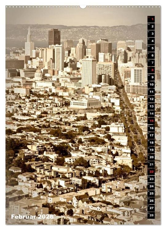 Produktbild: Herrliches Reiseziel... SAN FRANCISCO (Wandkalender 2026 DIN A2 hoch), CALVENDO Monatskalender