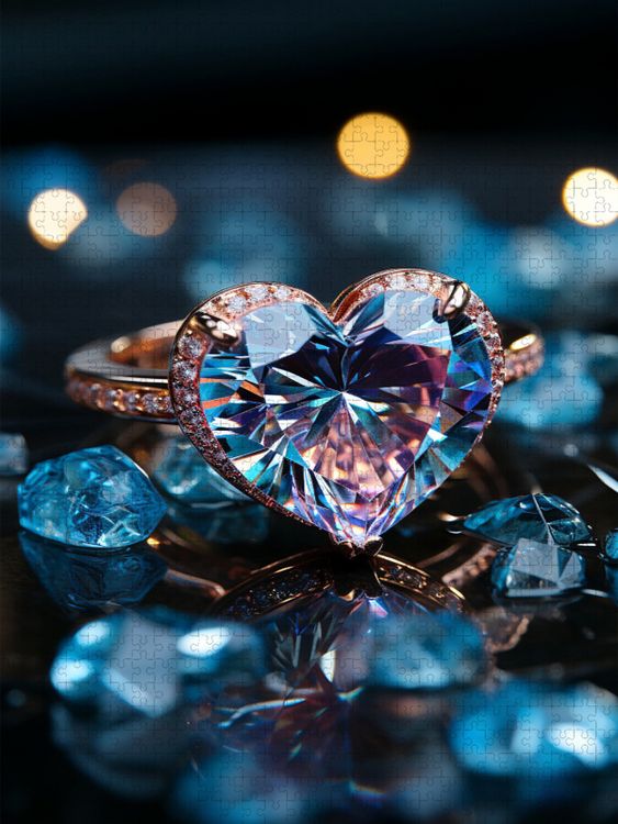 Produktbild: CALVENDO Puzzle Ring-Herz | 1000 Teile Lege-Gr&ouml;&szlig;e 64x48cm Foto-Puzzle f&uuml;r gl&uuml;ckliche Stunden