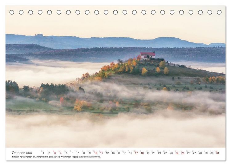 Produktbild: Sehenswertes Baden-W&uuml;rttemberg (Tischkalender 2026 DIN A5 quer), CALVENDO Monatskalender