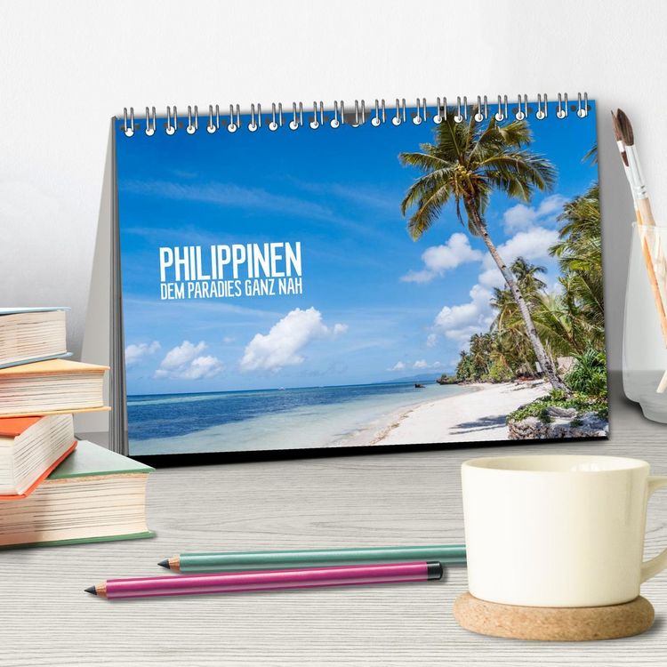 Produktbild: Philippinen - dem Paradies ganz nah (Tischkalender 2026 DIN A5 quer), CALVENDO Monatskalender