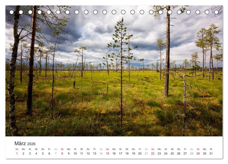 Produktbild: Russlands Norden 2026 (Tischkalender 2026 DIN A5 quer), CALVENDO Monatskalender