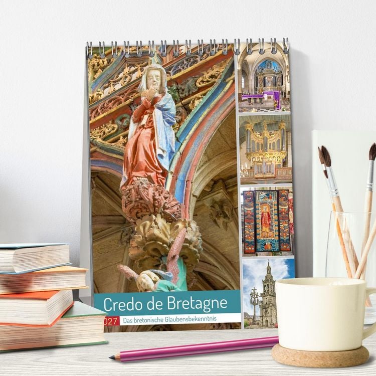Produktbild: Credo de Bretagne, das bretonische Glaubensbekenntnis (Tischkalender 2027 DIN A5 hoch), CALVENDO Monatskalender