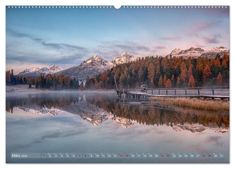 Produktbild: Bergstille - Landschaften, die ber&uuml;hren (Wandkalender 2026 DIN A2 quer), CALVENDO Monatskalender
