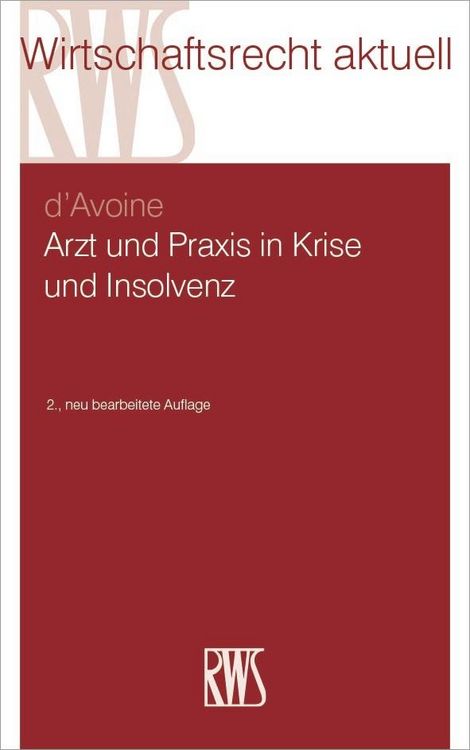 Produktbild: Arzt und Praxis in Krise und Insolvenz