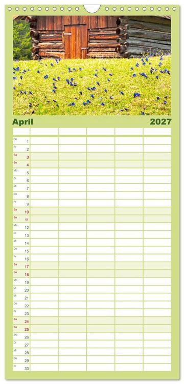 Produktbild: Familienplaner 2027 - MITTENWALD Eine Perle im Oberen Isartal mit 5 Spalten (Wandkalender, 21 x 45 cm) CALVENDO