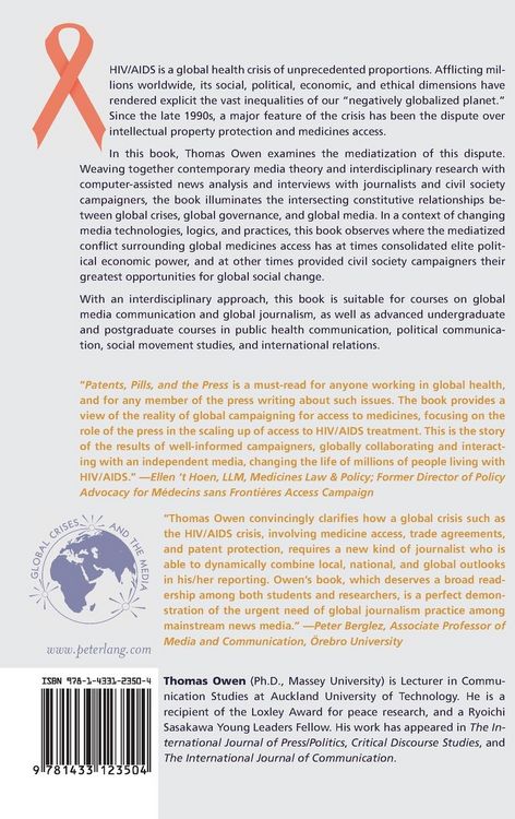 Produktbild: Patents, Pills, and the Press