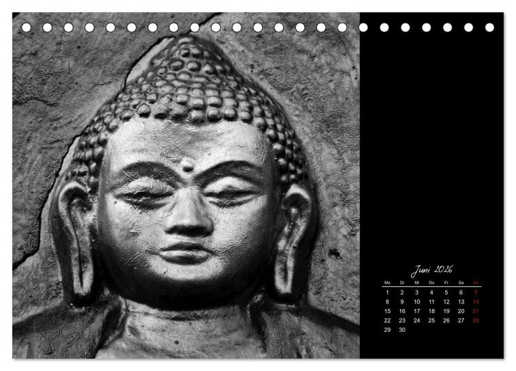 Produktbild: Worte des Buddha 2026 (Tischkalender 2026 DIN A5 quer), CALVENDO Monatskalender