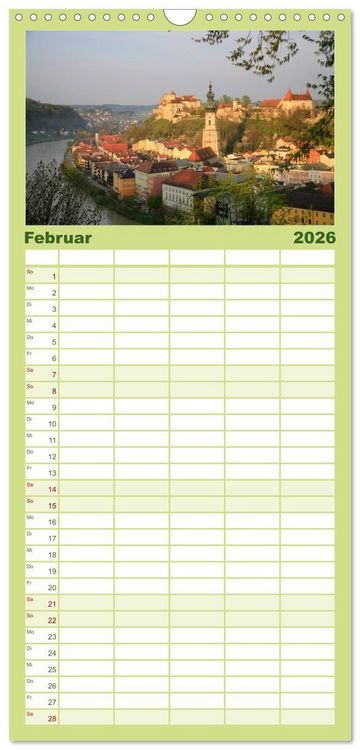Produktbild: Familienplaner 2026 - Burgen in Deutschland mit 5 Spalten (Wandkalender, 21 x 45 cm) CALVENDO