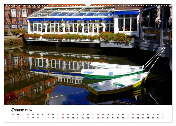 Produktbild: L&uuml;neburg - Stadt der Giebel und Fachwerkh&auml;user (hochwertiger Premium Wandkalender 2026 DIN A2 quer), Kunstdruck in Hochglanz