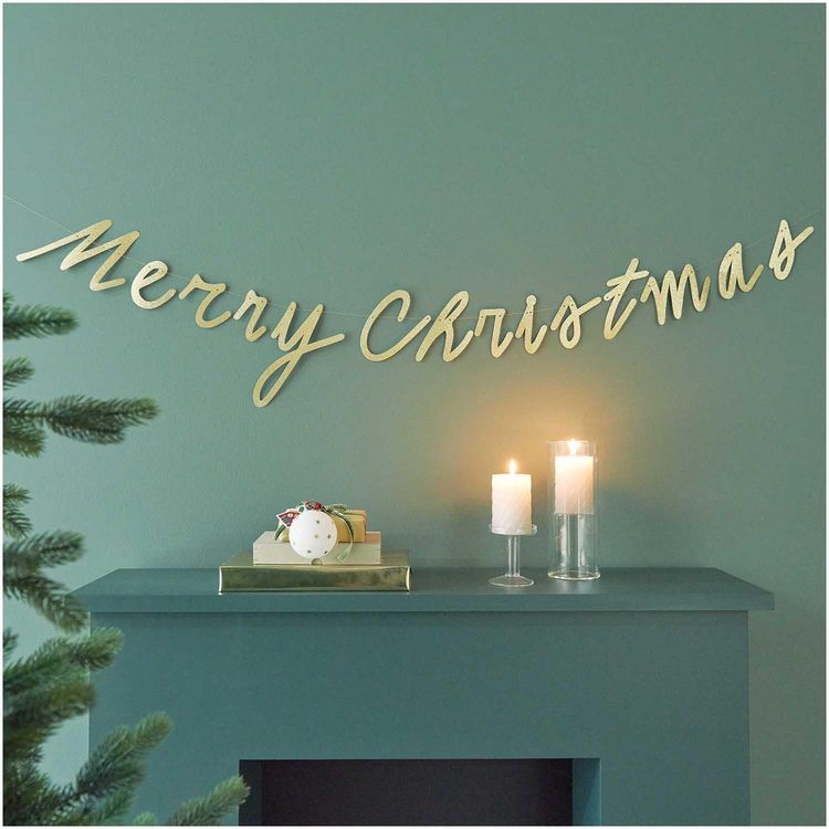 Produktbild: Girlande Merry Christmas, Glitter, , L&auml;nge 3m