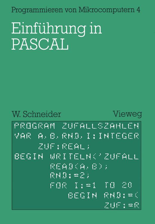 Produktbild: Einf&uuml;hrung in PASCAL