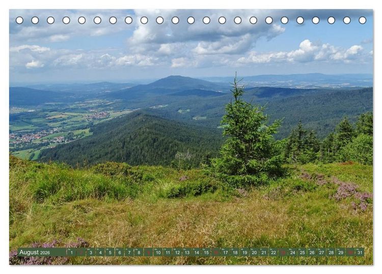 Produktbild: Wandererlebnisse im Bayrischen Wald (Tischkalender 2026 DIN A5 quer), CALVENDO Monatskalender
