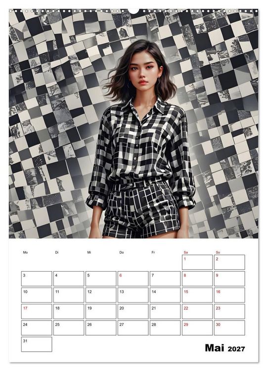 Produktbild: Schachspiel der Mode (hochwertiger Premium Wandkalender 2027 DIN A2 hoch), Kunstdruck in Hochglanz