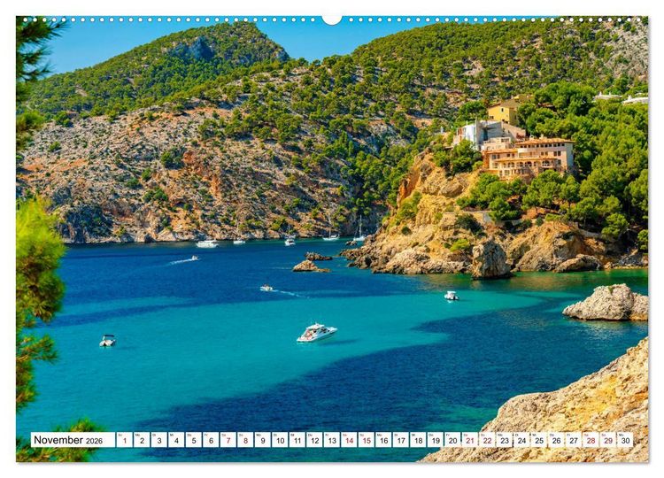 Produktbild: Mallorca - Sch&ouml;ne Impressionen der Insel (Wandkalender 2026 DIN A2 quer), CALVENDO Monatskalender