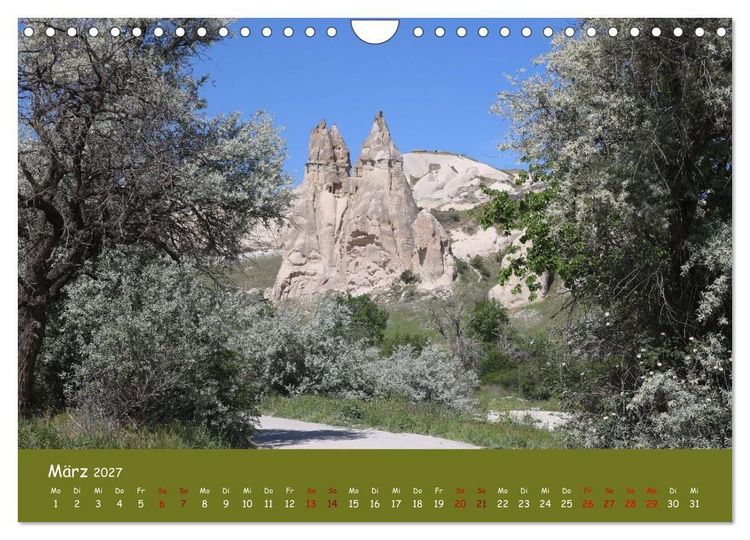 Produktbild: Das Liebestal. Die wundersamen Feenkamine von Kappadokien (Wandkalender 2027 DIN A4 quer), CALVENDO Monatskalender