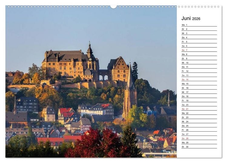 Produktbild: Die Lahn - Zauberhafte Orte rund um Limburg (hochwertiger Premium Wandkalender 2026 DIN A2 quer), Kunstdruck in Hochglanz