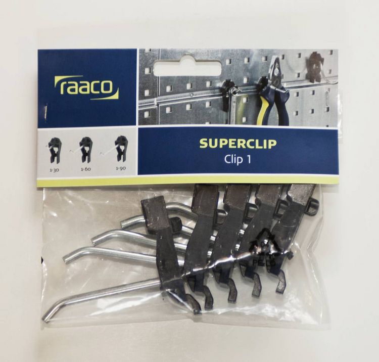 Produktbild: Raaco 110785 Werkzeughaken Clip 4-40mm Hammerhalter (L x B x H) 44 x 70 x 61mm 1St.