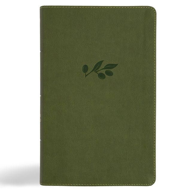 Produktbild: NASB Single-Column Personal Size Bible, Olive Leathertouch