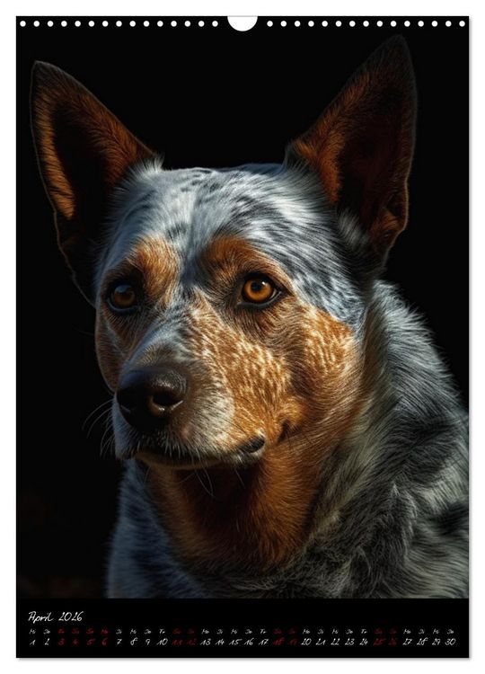 Produktbild: Australian Cattle Dogs (Wandkalender 2026 DIN A3 hoch), CALVENDO Monatskalender