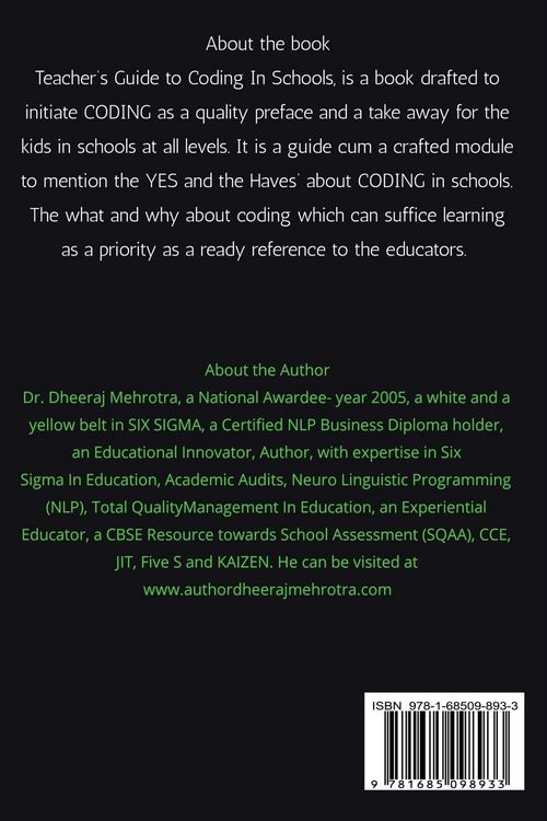 Produktbild: Teacher's Guide To CODING in Schools