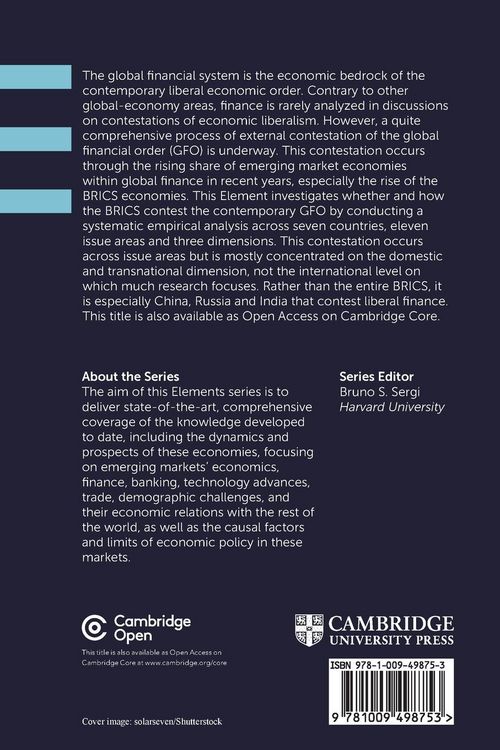 Produktbild: BRICS and the Global Financial Order