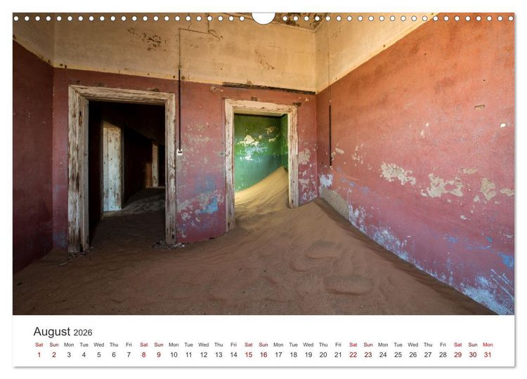 Produktbild: Kolmanskop Sand storm in town (Wall Calendar 2026 DIN A3 landscape), CALVENDO 12 Month Wall Calendar