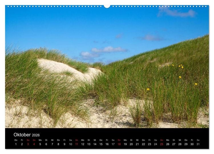 Produktbild: D&auml;nemarks Nordseek&uuml;ste (Wandkalender 2026 DIN A2 quer), CALVENDO Monatskalender