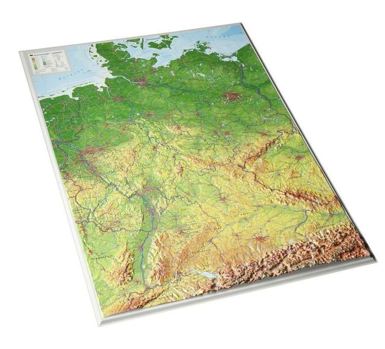 Produktbild: Reliefkarte Deutschland 1 : 1 200 000