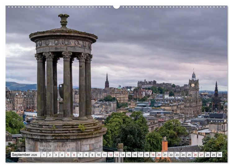 Produktbild: Wundersch&ouml;nes Edinburgh (hochwertiger Premium Wandkalender 2026 DIN A2 quer), Kunstdruck in Hochglanz