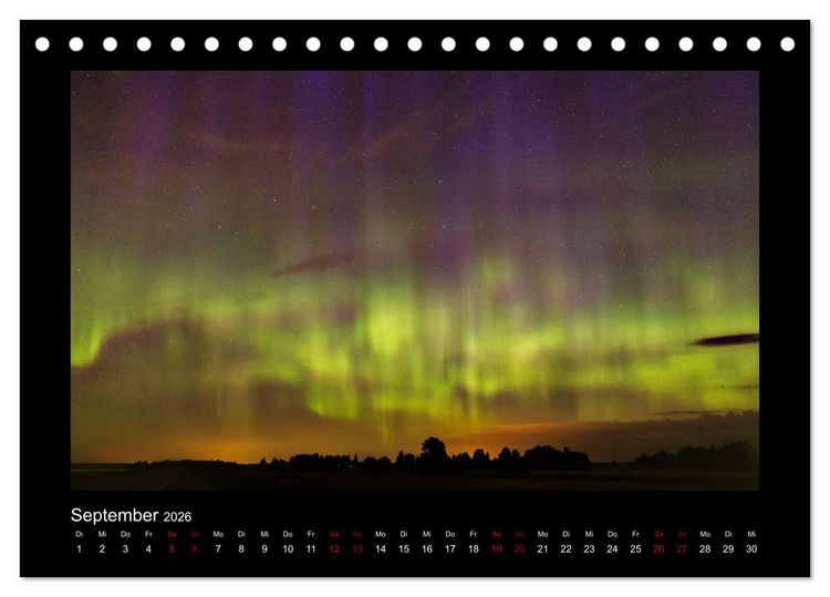 Produktbild: Finnland - Nordische Farbenspiele (Tischkalender 2026 DIN A5 quer), CALVENDO Monatskalender