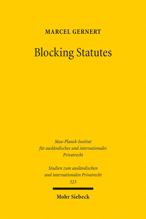Produktbild: Blocking Statutes