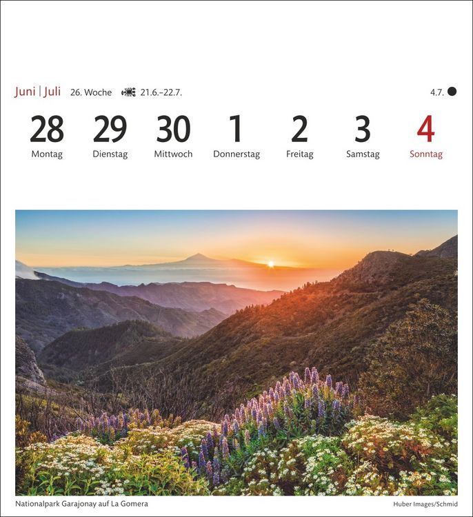 Produktbild: Spanien Sehnsuchtskalender 2027 - Wochenkalender mit 53 Postkarten