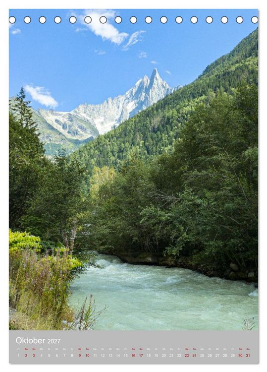 Produktbild: Tour du Mont Blanc (Tischkalender 2027 DIN A5 hoch), CALVENDO Monatskalender