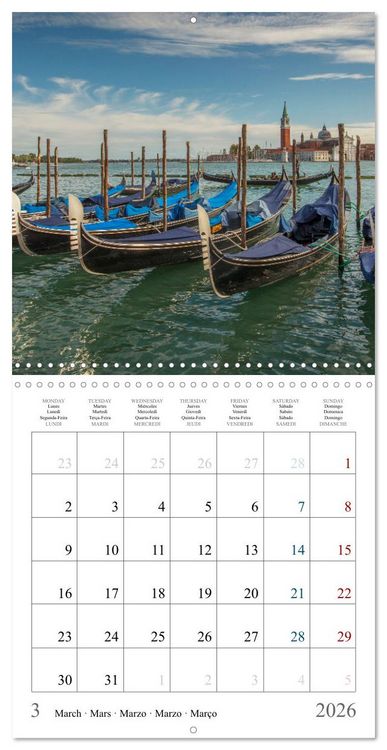 Produktbild: Romantic corners in Venice (Wall Calendar 2026 12 &times; 12 Inch) CALVENDO 12 Month Wall Calendar