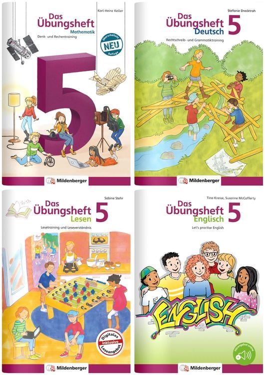 Produktbild: Sicher ins 6. Schuljahr &ndash; Paket: Rechnen &ndash; Schreiben &ndash; Lesen &ndash; Grammatik &ndash; Englisch &middot; Klasse 5