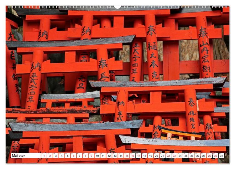 Produktbild: Japan Gl&uuml;cksbringer (hochwertiger Premium Wandkalender 2027 DIN A2 quer), Kunstdruck in Hochglanz