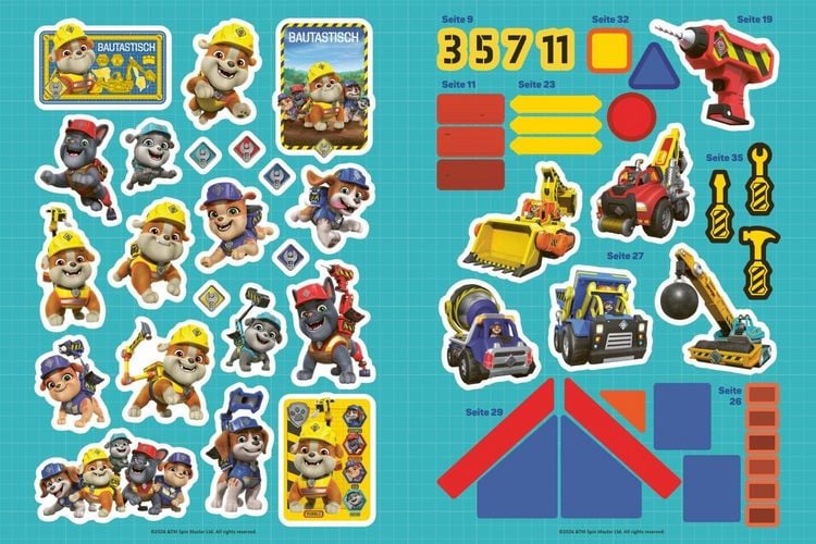 Produktbild: Rubble & Crew: Stickerspa&szlig; mit den Baupfoten
