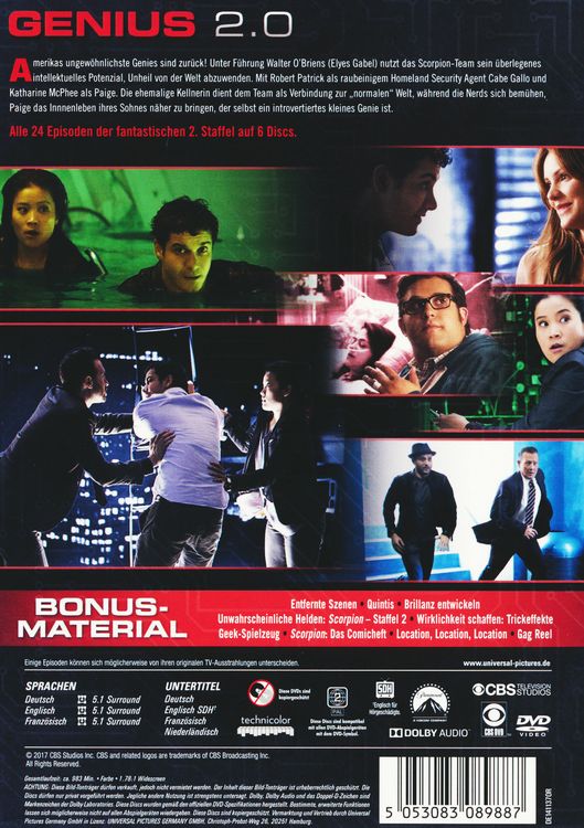 Produktbild: Scorpion - Staffel 2 [6 DVDs]