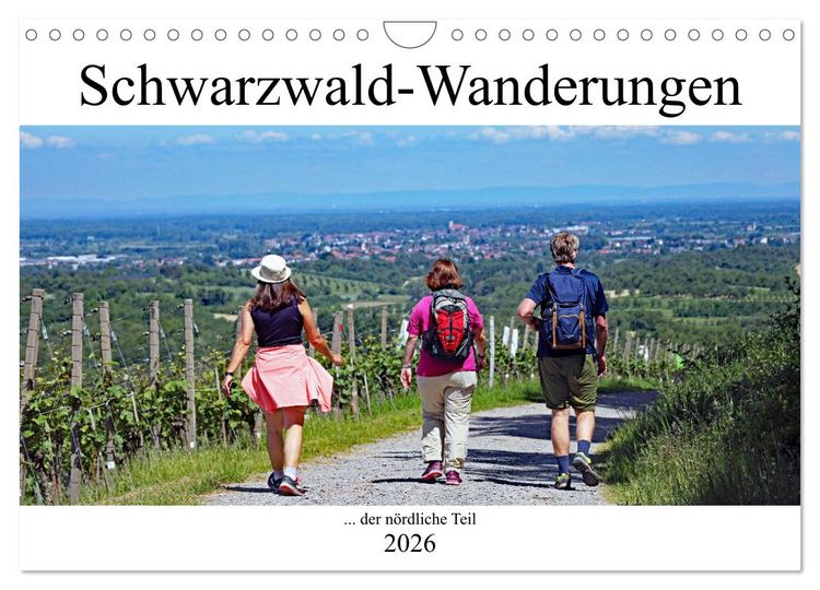 Produktbild: Schwarzwald-Wanderungen (Wandkalender 2026 DIN A4 quer), CALVENDO Monatskalender