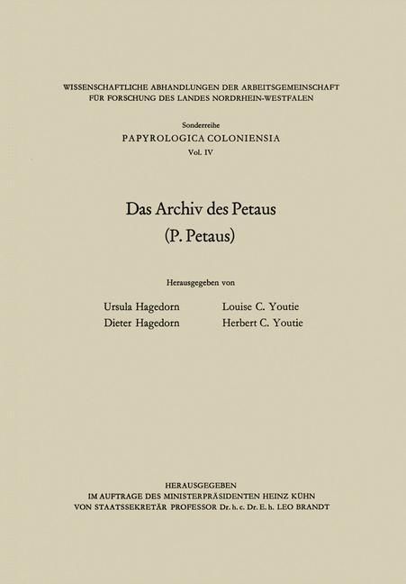 Produktbild: Das Archiv des Petaus