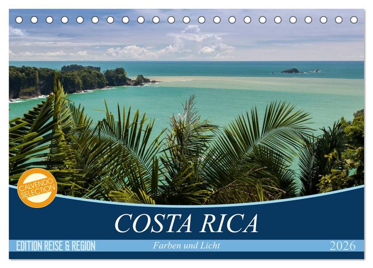 Produktbild: COSTA RICA Farben und Licht (Tischkalender 2026 DIN A5 quer), CALVENDO Monatskalender