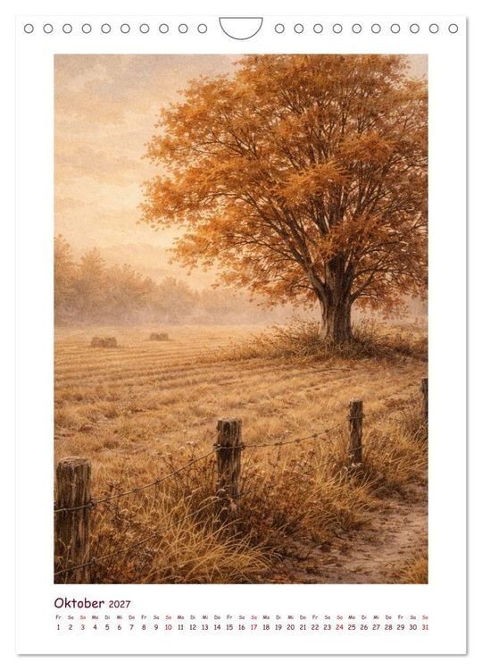 Produktbild: Das Jahr auf dem Land (Wandkalender 2027 DIN A4 hoch), CALVENDO Monatskalender