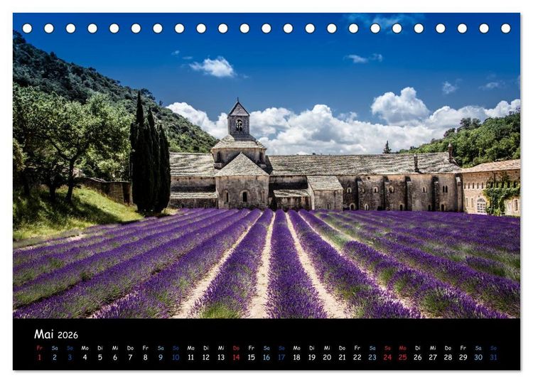 Produktbild: Provence - Lavendelbl&uuml;te (Tischkalender 2026 DIN A5 quer), CALVENDO Monatskalender