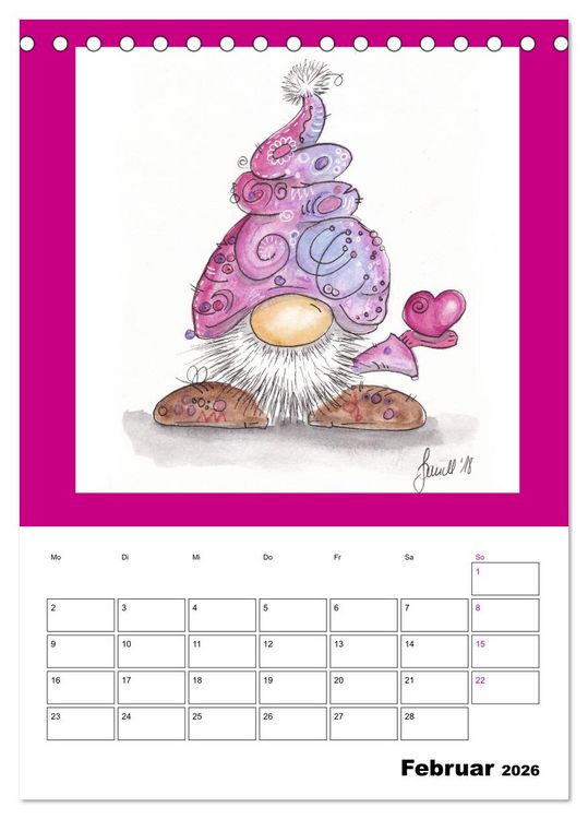 Produktbild: WichtelParade (Tischkalender 2026 DIN A5 hoch), CALVENDO Monatskalender