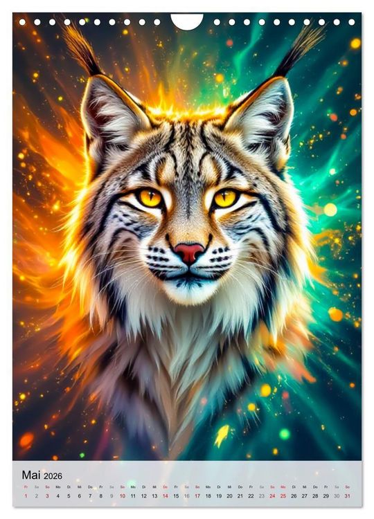 Produktbild: Neon Wildlife (Wandkalender 2026 DIN A4 hoch), CALVENDO Monatskalender