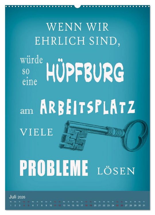 Produktbild: B&uuml;ro und so ... (hochwertiger Premium Wandkalender 2026 DIN A2 hoch), Kunstdruck in Hochglanz